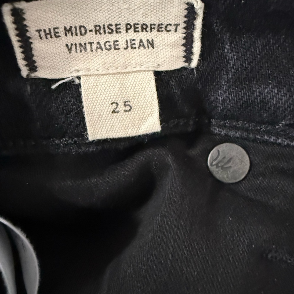 Madewell vintage High Rise Black Jeans - Picture 4 of 8